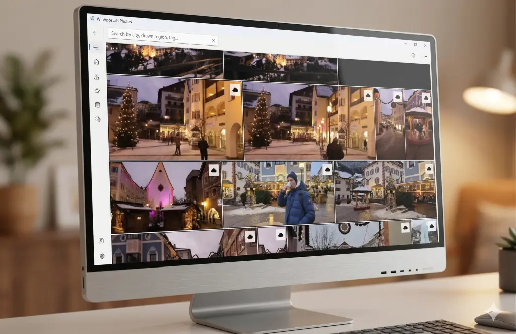 Screenshot of the Image Gallery page displaying a photo grid